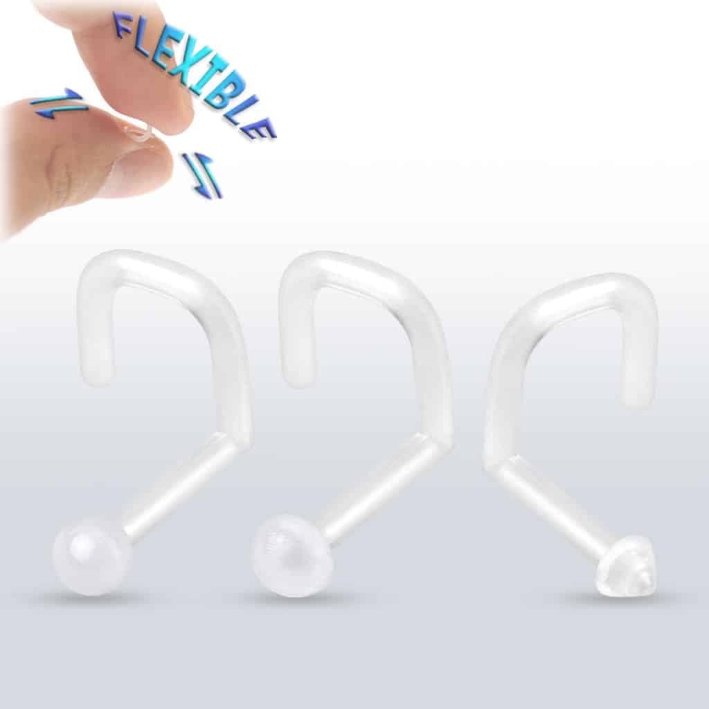 Heldere neus screw retainer met verschillende tops