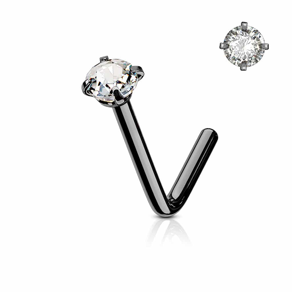 Neus stud met rond kristal in verschillende kleuren - Afbeelding 71