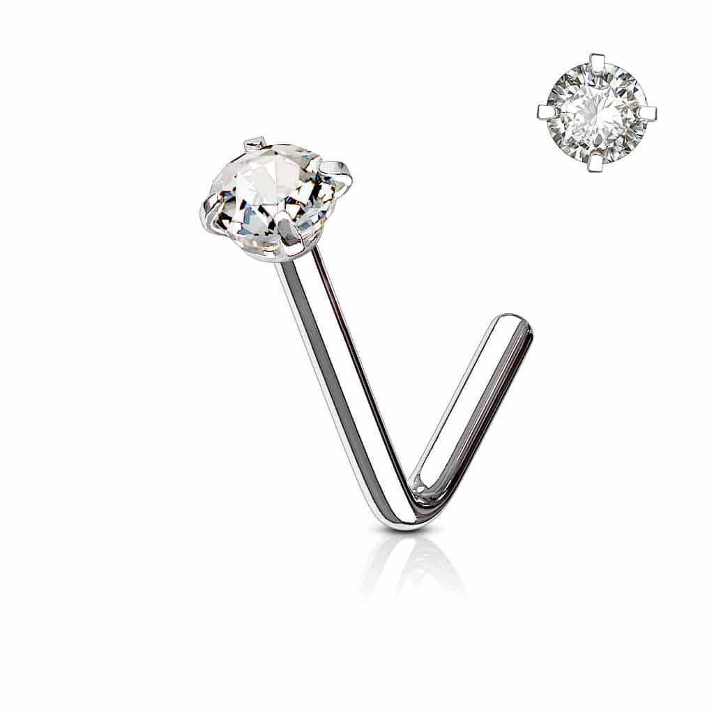 Neus stud met rond kristal in verschillende kleuren - Afbeelding 75