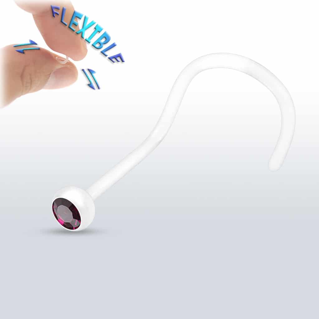 Bioflex neus screw met kristal - Afbeelding 3