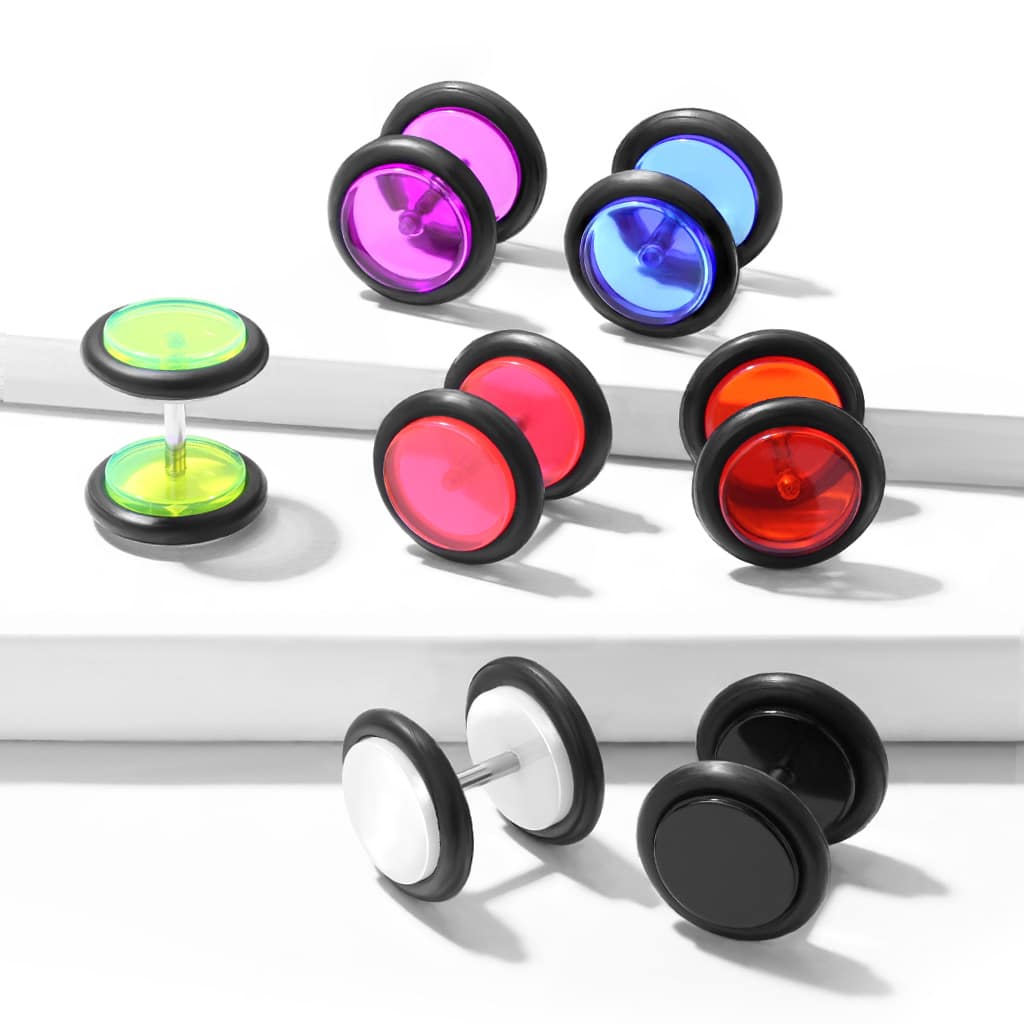 Neppe plug met o-ring van Acryl - Afbeelding 2