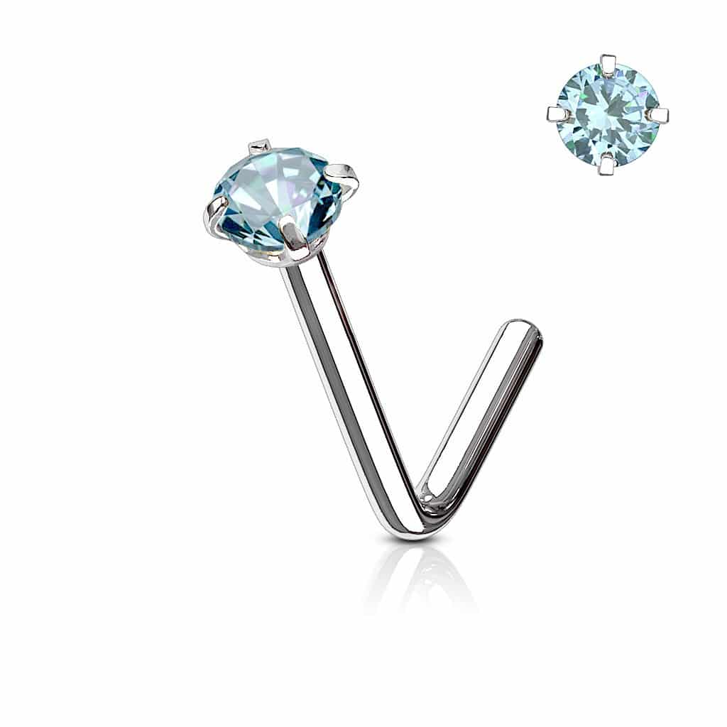 Neus stud met rond kristal in verschillende kleuren - Afbeelding 37