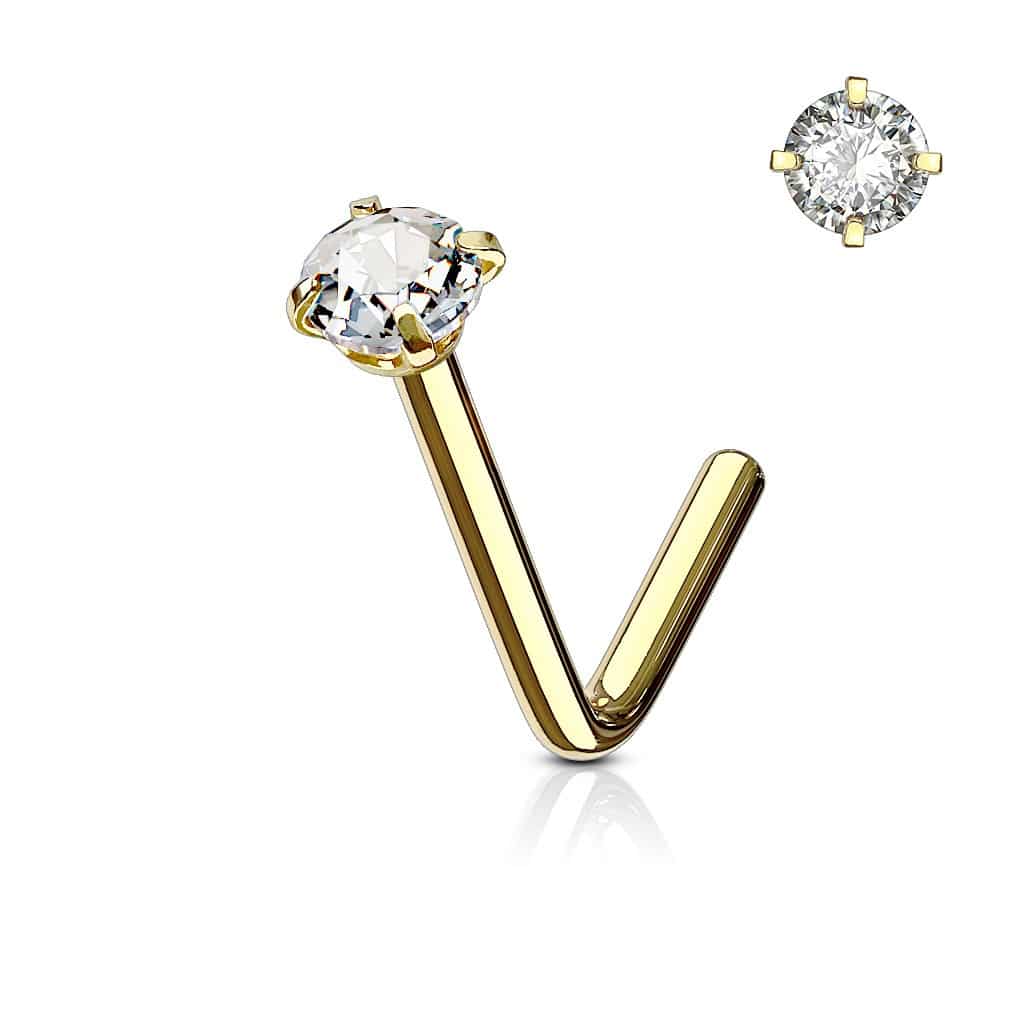 Neus stud met rond kristal in verschillende kleuren - Afbeelding 24