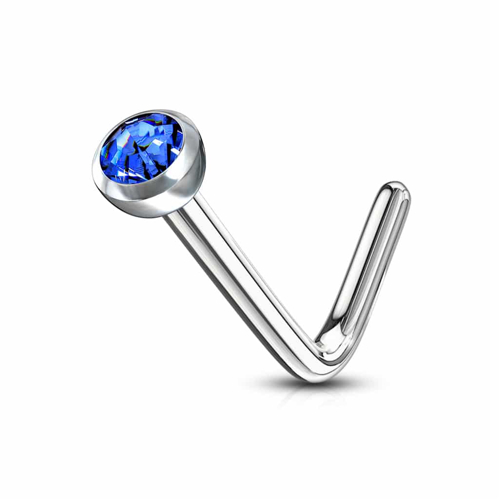Neus stud standaard met rond kristal - Afbeelding 17