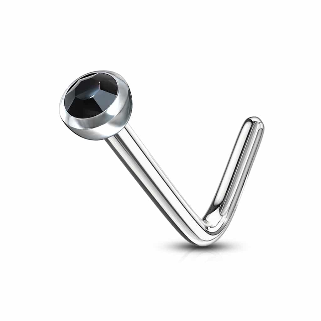Neus stud standaard met rond kristal - Afbeelding 11
