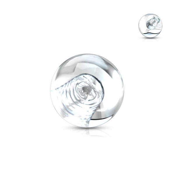 Acryl bal met schroefdraad en UV-kleur - Afbeelding 2
